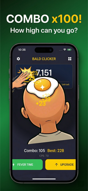 Bald Clicker - Combo system x100