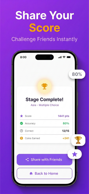 FlagWhiz - Share your score